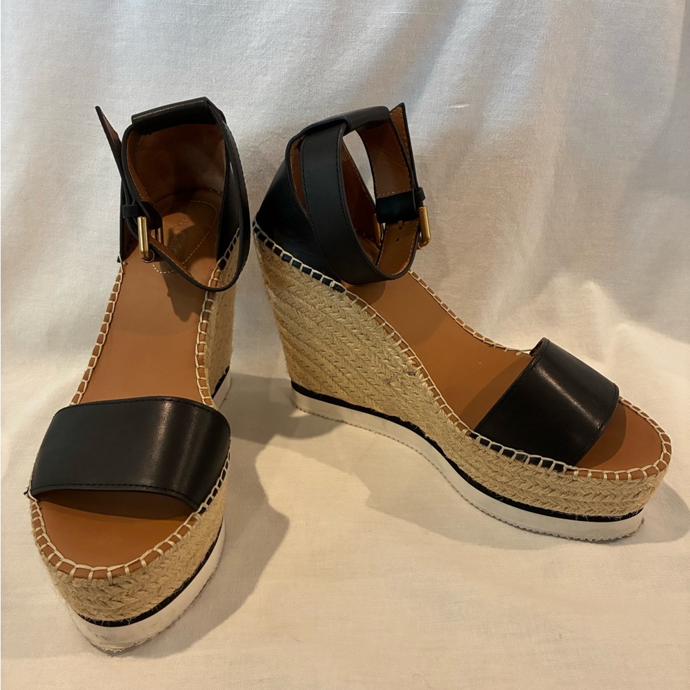 See by Chloe Leather Espadrilles